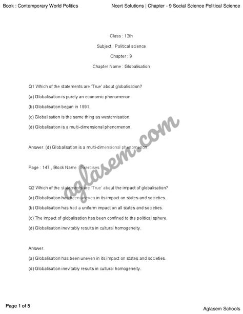 Political Science Class 12 Chapter 7 的图像结果
