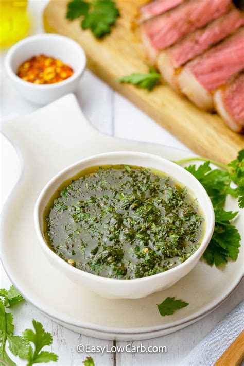 Easy Chimichurri Sauce (Recipe For Steak!) - Easy Low Carb