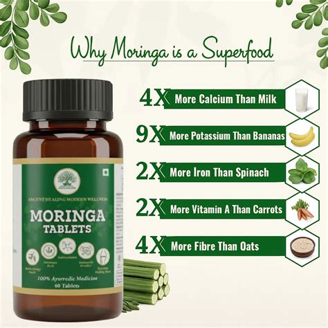 Organic Moringa Tablets - 500mg | Boost Immunity, Energy & Vitality ...