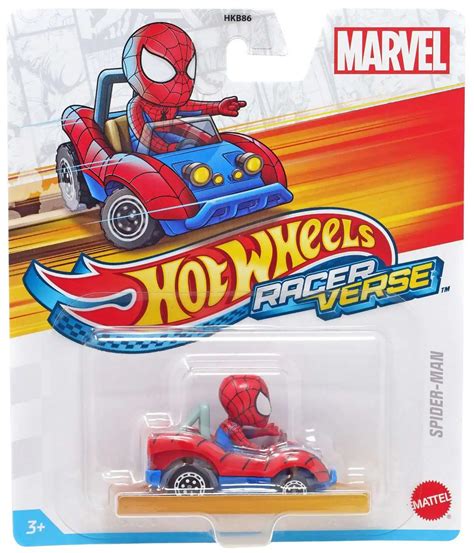 Hot Wheels RacerVerse Marvel Spider-Man Die Cast Car Mattel - ToyWiz