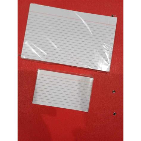 Index Card Sizes (1/2, 1/4, 1/8) | Shopee Philippines