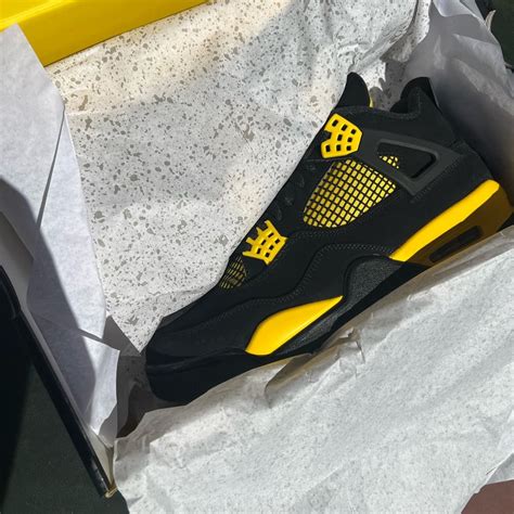 Jordan 4 retro thunder in 2024 | Air jordans retro, Jordans for men ...