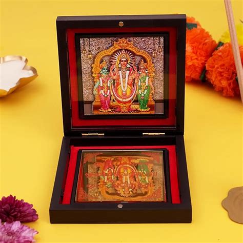 MANTRA SOUVENIR 3D Lord Murugan Charan Paduka Box | Kartikeya ...