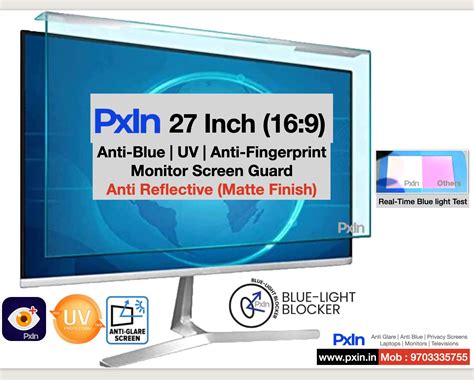 27 Inch 16:9 Anti-Blue | Anti-Glare | Monitor Screen Guard - PxIn