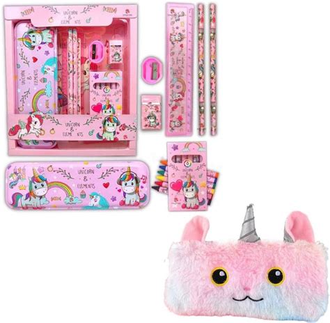 Flipkart.com | ROMYCRON Combo Unicorn Stationery kit Set and Fur Pencil ...