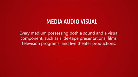 Image result for Audio Visual Media Examples