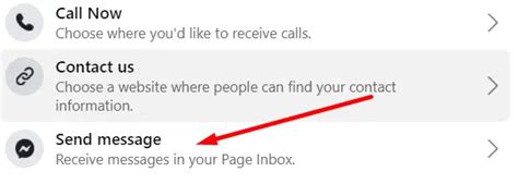 Image result for Add Message Button to Facebook Page
