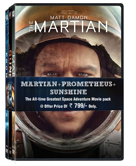 3 Sci-Fi Movies Collection: The Martian + Prometheus + Sunshine (3-Disc ...