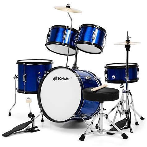 Buy Gymax 16 5-Piece Complete Kids Junior Drum Set Children Beginner ...