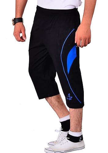 VEGO Mens Regular Fit Low Rise Cotton Three By Fourth, Capri, Pant ...