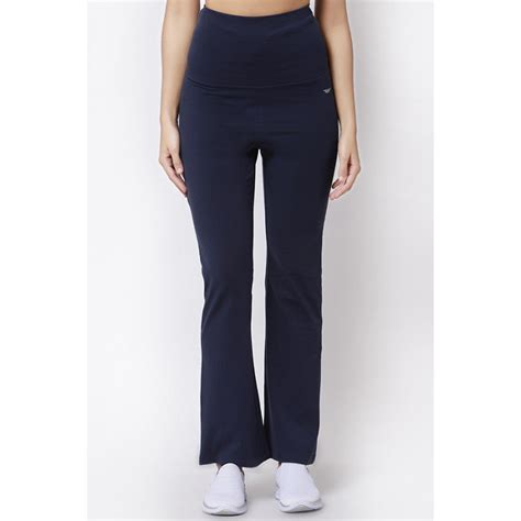 Women MidNight Blue Yoga Pants | Redtape