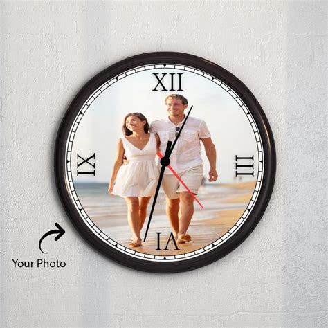 Buy Round Wooden Clock With Photo Online at Best Price | Od