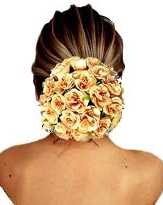 Buy Hair Flare Artificial Rose Flower Rounded Bridal Juda Pin/Juda Bun ...