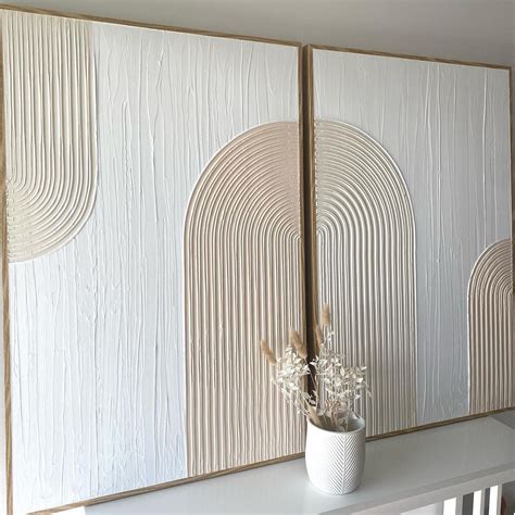Neutral Toned Textured Wall Art for Creative Home Decor