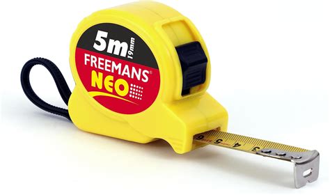 FREEMANS NEO 5m:19mm Steel Inchi Pocket Measuring Tape with Unbreakable ...