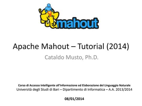 Image result for Apache Mahout Tutorial