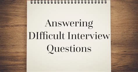 Image result for Difficult Interview Questions