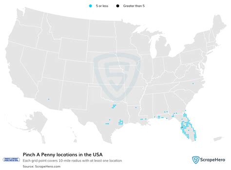 List of all Pinch A Penny locations in the USA - ScrapeHero Data Store