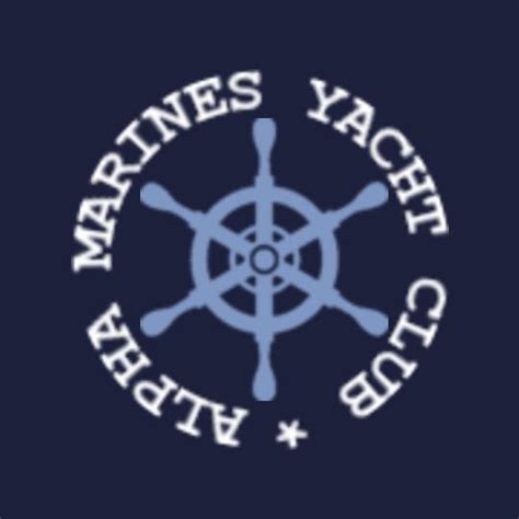 Alpha-Marines-Yacht-Club Custom Printed Aprons India
