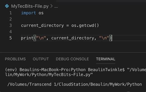 How to Display Current Directory in Python 的图像结果