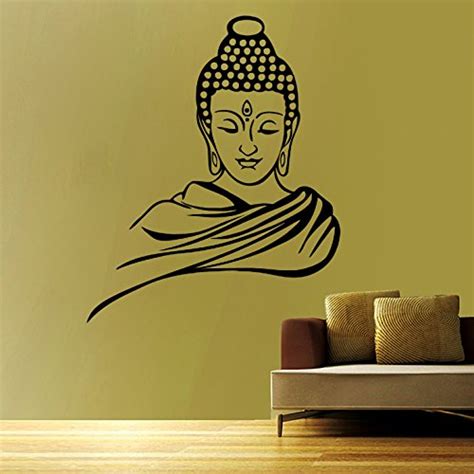 Buy Decor Villa Lord Budha Wall Sticker & Decal (PVC Vinyl,Size -58 cm ...
