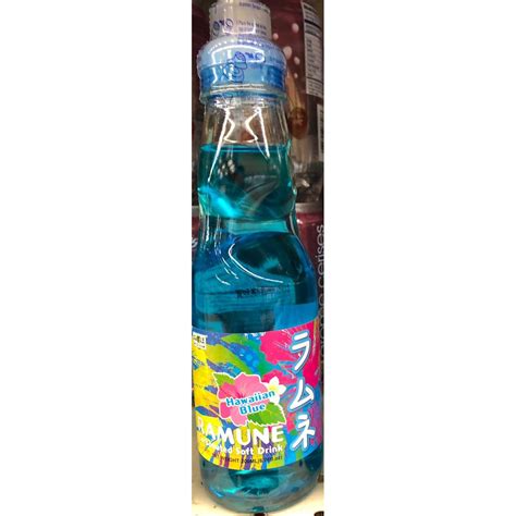 Mizuho Ramune Carbonated Soft Drink Hawaiian Blue Flavor