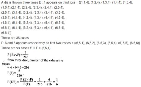Class 12 Maths Chapter 13 Probability – Exercise 13.1 Solutions [CBSE ...