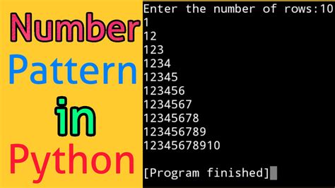 Image result for Number Triangle Pattern in Python