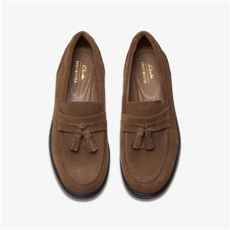 Mens CraftArlo Step Brown Suede Slip Ons | Clarks