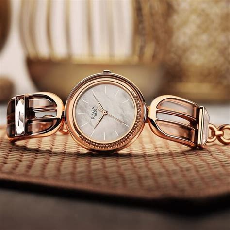Buy Online Titan Raga Delight Mother Of Pearl Dial Women Watch With ...