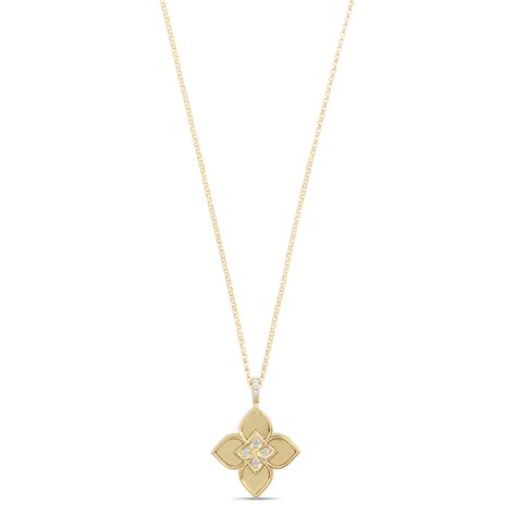 Gold Coin Necklace With Diamonds