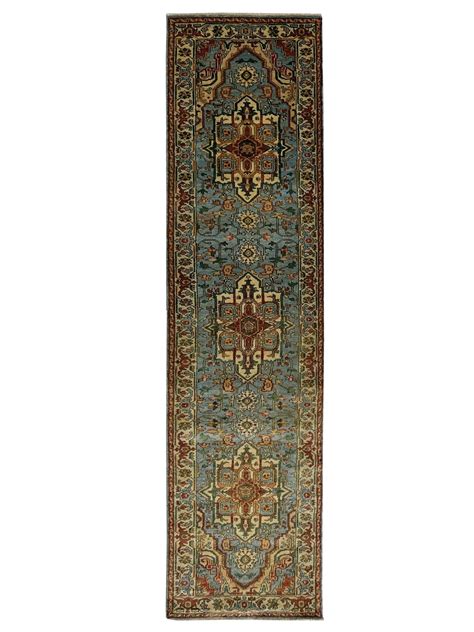 Artisan Sarapi Lt.Blue Ivory Traditional Knotted Rug – Atlanta Designer ...
