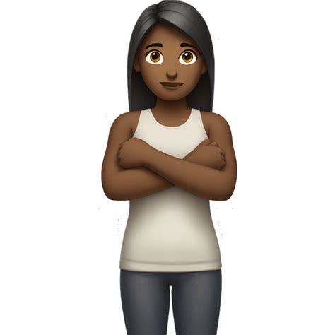 Girl with crossed arms emoji | AI Emoji Generator