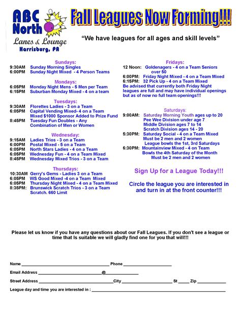 League Bowling | ABC North Lanes | Harrisburg PA