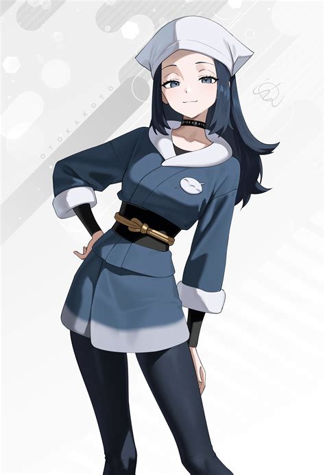 Safebooru - 1girl absurdres akari (pokemon) artist name black choker ...