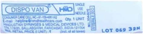 Buy DISPOVAN NEEDLE 20G-1N Online & Get Upto 60% OFF at PharmEasy