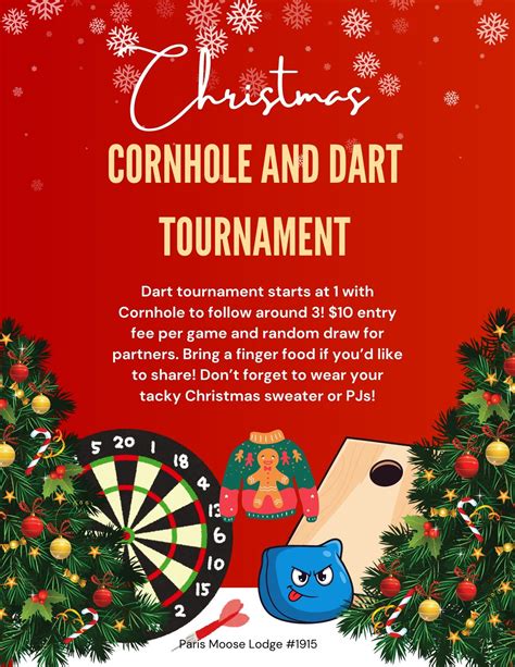 Christmas Cornhole and Dart Tournament, 3003 Dinkins Ln, Paris, TN, 21 ...