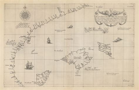 Robert Dudley, Carta Particolare del mare Mediterraneo, 1661 | The Map ...