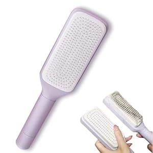 Buy Self-Cleaning Anti-Static Massage Comb, 4-in-1 Hairbrush for Smooth ...