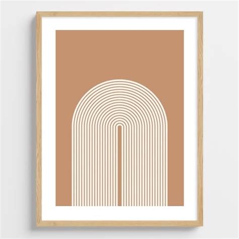 COLOSSAL ART HOUSE Modern Rainbow Art Framed Poster Large Wall Painting ...