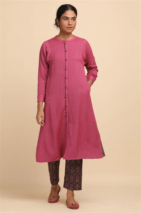 Buy Pink Woollen Reversible Jacket @ 5999 | W for woman – wforwoman