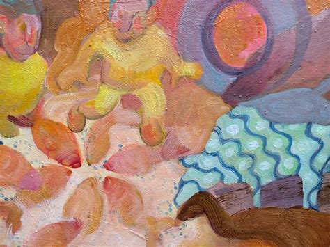 A family on the playground Painting by Egle Colucci | Saatchi Art