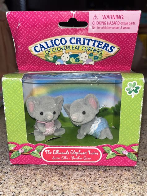 Calico+Critters+CC1571+Ellwoods+Elephant+Twins for sale online | eBay