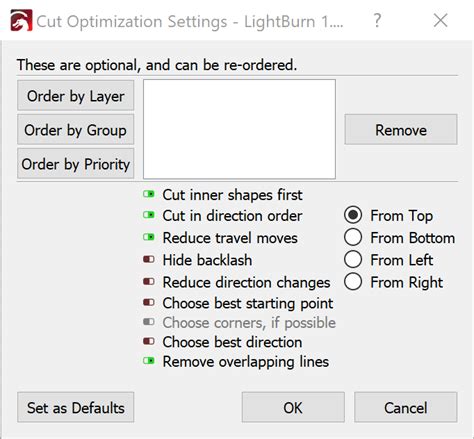 Lightburn Optimize Cut Order 的图像结果