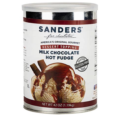Amazon.com : Sanders Milk Chocolate Hot Fudge Dessert Topping, 42 Ounce ...