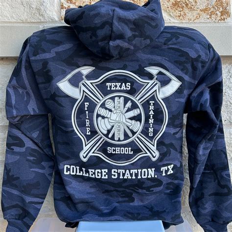 Camo Heather Navy Blue Hooded Sweatshirt Cotton | Barker Productions