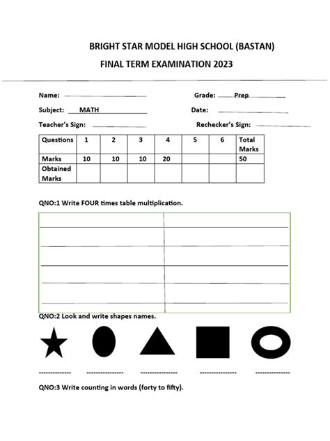 Math Test Papers 的图像结果