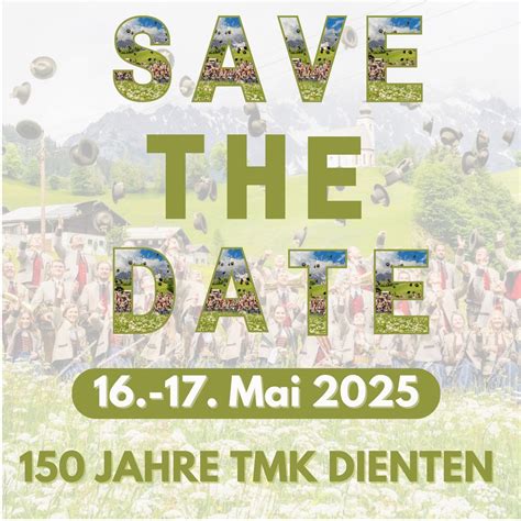 150 Jahre TMK Dienten, Dienten, Maria Alm, 16 May to 17 May | AllEvents