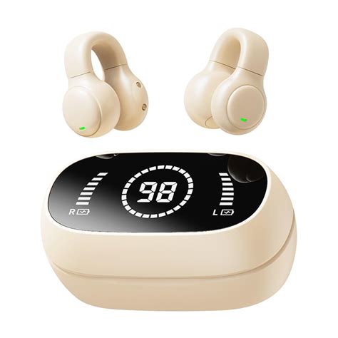 Loluka Wireless Ear Clip Bone Conduction Headphones Bluetooth Wireless ...