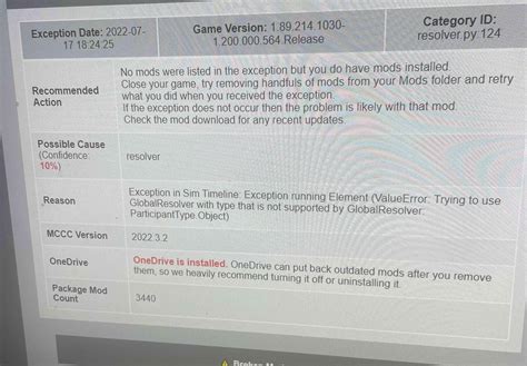 Sims 4 Emty Error Last Exception 的图像结果